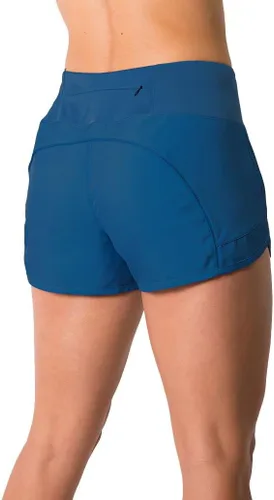 Vista 3 de Tough Mode - Pantalones cortos para mujer, ligeros, con forro de malla, 3 pulgadas, bolsillo con cremallera, para hacer ejercicio, correr