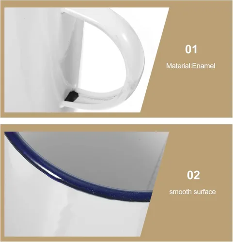Vista 5 de Yardwe Tazas Taza de cerveza de metal Taza de bebida de metal Taza de café de camping Taza de té de jugo Taza de café Senderismo Taza de café