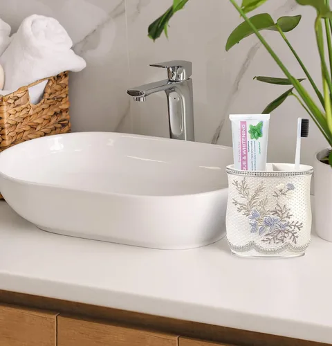 Vista 2 de Popular Bath Porta cepillo de dientes Capri, Beige