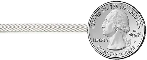 Vista 3 de Savlano Collar de cadena mágica de plata de ley 925 de 0.217 in de espiga plana para mujeres y hombres con caja de regalo, fabricado en Italia
