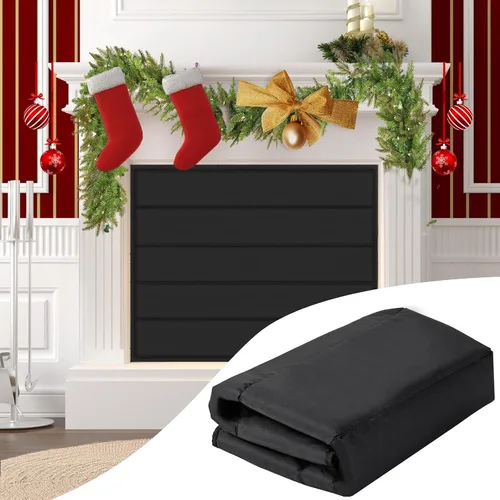 Vista 9 de Funda magnética para chimenea, bloquea la chimenea que detiene la pérdida de calor, tapón de chimenea para interiores, ahorra energía, cubierta