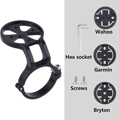 Vista 8 de Soporte compacto para bicicleta de montaña de 1.252 in, con GPS, compatible con Garmin, Wahoo, Bryton, CatEye y Karoo.