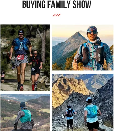 Vista 6 de AONIJIE Chaleco de mochila de hidratación para correr, 12L, de alta capacidad, ligero, para senderismo, camping, escalada