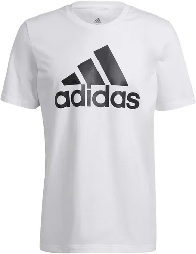 Vista 8 de adidas Camiseta Essentials Big Logo para hombre, color negro y blanco