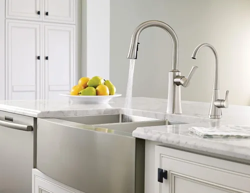Vista 14 de Moen G18121 Prep - Fregadero de cocina de acero de calibre 18 para montar debajo del delantal, cuenco individual, 30 x 21 pulgadas, acero inoxidable