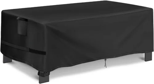 Vista 8 de Funda para Mesa de Café de Exterior Rectangular, Impermeable para Patio, Funda Pequeña Rectangular para Mesa de Café, Fundas para Muebles