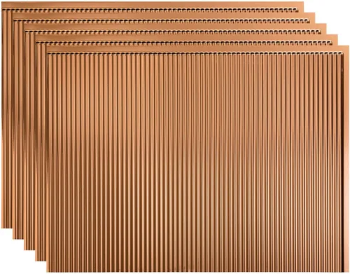 Vista 39 de FASÄDE Panel decorativo de mosaicos de vinilo en bermuda bronce (muestra de 6x6 pulgadas)