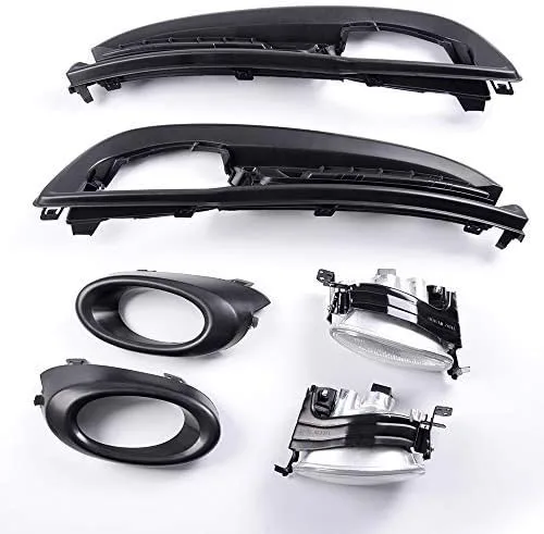 Vista 2 de GRAND ORANGE Parachoques conducción antiniebla lámpara compatible con Honda Civic Sedan 4Dr 2013 2014 2015 W/bombilla+interruptor kit de cableado