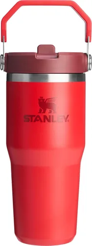 Vista 101 de STANLEY IceFlow 2.0 - Vaso con pajilla abatible con asa, 30 onzas, tapa giratoria y popote abatible, botella de agua a prueba de fugas, acero Tiza
