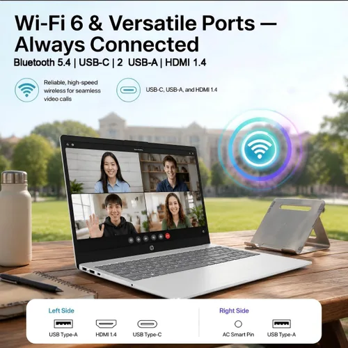Vista 7 de HP Computadora portátil con pantalla táctil 15.6, AMD Ryzen 7 7730U