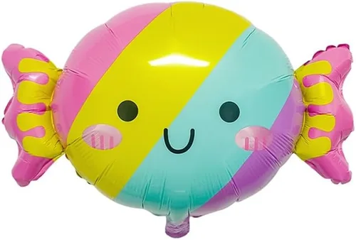 Vista 3 de 10 globos de caramelo, globos de gran número, helados, dulces, Sundae, globos de aluminio para niñas, suministros de decoración de fiesta