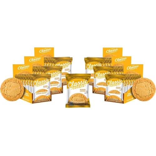 Vista 30 de Galletas de brownie Classic Cookie suavemente horneadas en forma redonda, 2 cajas, 16 galletas envueltas individualmente