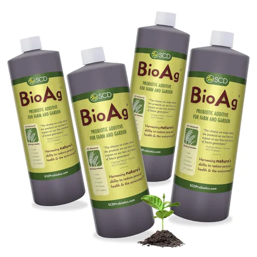 Vista 8 de SCD BioAg - Microbios orgánicos de suelo de granja y jardín, iniciador de compost con 12 cepas probióticas, súper concentrado vivo