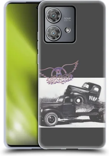 Vista 60 de Head Case Designs Officially Licensed Aerosmith 1987 Permanent Vacation Black and White Gel Case [Military Grade Protection] Compatible with Moto E7