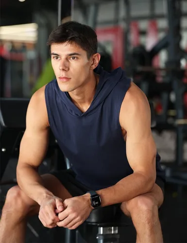 Vista 6 de Camiseta sin mangas de entrenamiento para hombre, camiseta sin mangas con capucha para gimnasio, culturismo, entrenamiento, camiseta atlética