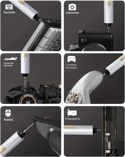 Vista 3 de Fanttik E2 Ultra - Destornillador eléctrico para electrónica (blanco)