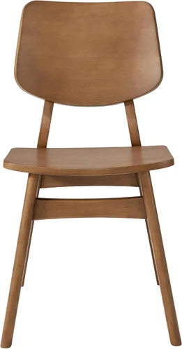 Vista 12 de Alaterre Calais - Juego de 2 sillas de comedor de madera, sillas de cocina Nuez caliente