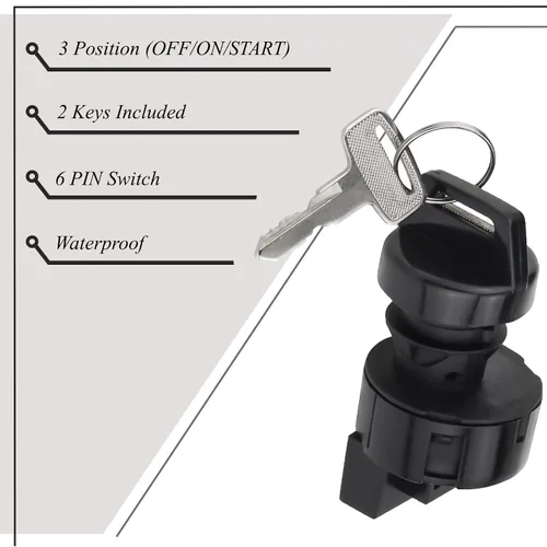 Vista 6 de Interruptor de llave de encendido para Polaris Scrambler 500 4x4 2004-2009 850 2015-2016 Euro 2015-2016