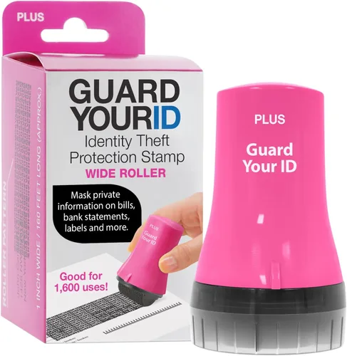 Vista 12 de Guard Your ID Advanced 2.0 Rodillos de goma para robo de identidad, borrador de dirección y prevención de seguridad (Paquete regular de 3, negro)