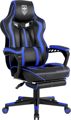 Vista 10 de Vonesse Silla para Videojuegos, Silla de Oficina para Computadora con Reposapiés, Sillas Reclinables para Juegos para Adultos, Silla Ergonómica