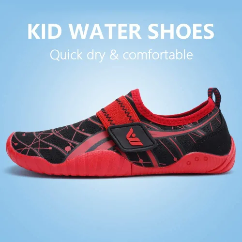 Vista 4 de CIOR Zapatos de agua ligeros para niños y niñas, tenis acuáticos para la playa (niños pequeñosniños grandes)