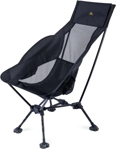 Vista 15 de iClimb Silla plegable ultraligera compacta y antihundimiento, color negro