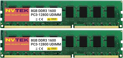 Vista 7 de 8 GB (1X8 GB) DDR3 1600 MHz PC3-12800 UDIMM 2Rx8 1.35V 240-PIN no ECC sin búfer memoria de computadora de escritorio