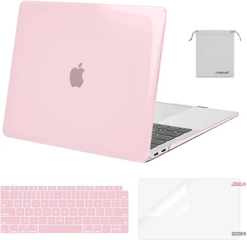 Vista 33 de MOSISO - Funda rígida y de plástico compatible con MacBook Air de 13 pulgadas versión 2022, 2021-2018, A2337 M1 A2179 A1932; con cubierta