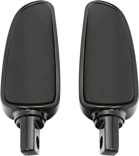 Vista 5 de TCT-MOTORPARTS Estriberas de pie para reposapiés estilo montaje macho de 0.433 in para Harley Touring Road King Glide Negro #01