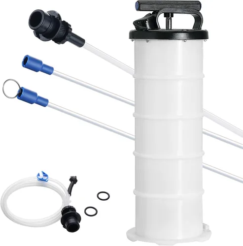 Vista 9 de Happybuy Extractor de líquidos, 1.74 galones (6.5 litros), extractor de líquido de cambio de aceite manual controlado a mano con varilla y manguera