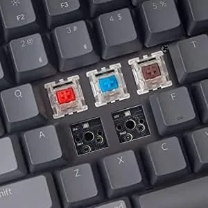 Vista 6 de Keychron Teclado mecánico inalámbrico Bluetooth K4 RGB retroiluminación LED compacto intercambiable en caliente 100 teclas teclado de computadora