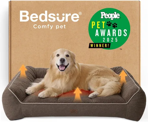 Vista 38 de Bedsure SupportMax® - Camas ortopédicas extra gruesas para perros de tamaño Negro