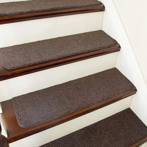 Vista 10 de Cosy Homeer - Alfombra antirresbalante para escaleras, de 30.0 x 8.0 in, para escalones de madera, alfombras para niños y perros, 100% poliéster, 15