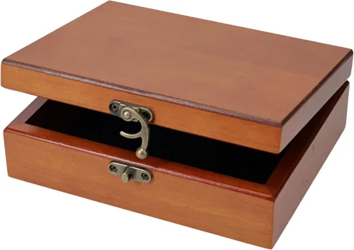 Vista 19 de WE Games Old World Wooden Keepsake Box Teñido en negro