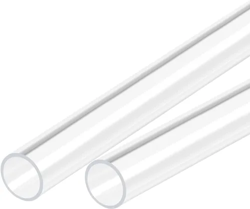 Vista 14 de MECCANIXITY Tubo acrílico transparente rígido redondo tubo 0.157 in (5/32") ID 0.315 in (5/16") OD 18" para lámparas y linternas, sistema