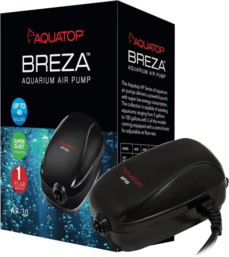 Vista 8 de Aquatop Bomba de aire para acuario Breza