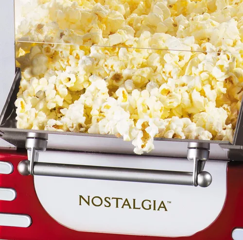 Vista 7 de Máquina para hacer palomitas de maíz Nostalgia, Original, Rojo/Anaranjado