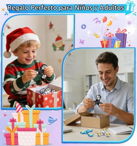 Vista 6 de ATESSON Fidget Spinner Juguete Ultra Duradero de Acero Inoxidable Rodamiento de Alta Velocidad Giros de Precisión Material de Metal Mano Spinner