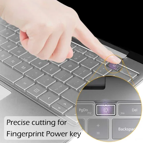 Vista 3 de ProElife Funda de teclado para laptop Microsoft Surface Go 2021 2020 de 12.4 pulgadas y Surface Laptop Go 2 de 12.4 pulgadas con botón de encendido