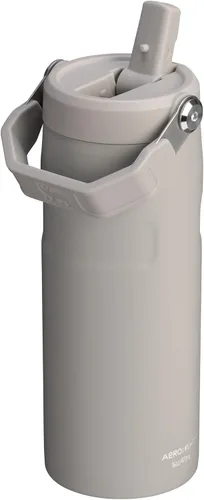 Vista 2 de STANLEY - Botella de agua IceFlow Flip Straw 2.0 con pajilla abatible, abertura más grande, acero inoxidable aislado, sin bisfenol A, 16 onzas