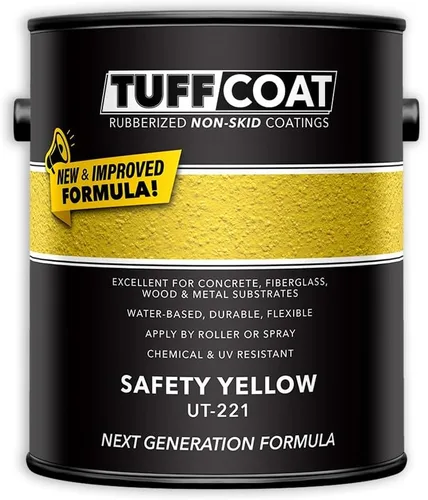 Vista 23 de TUFF Coat UT-100 revestimiento antiderrapante, 1 galón Blanco