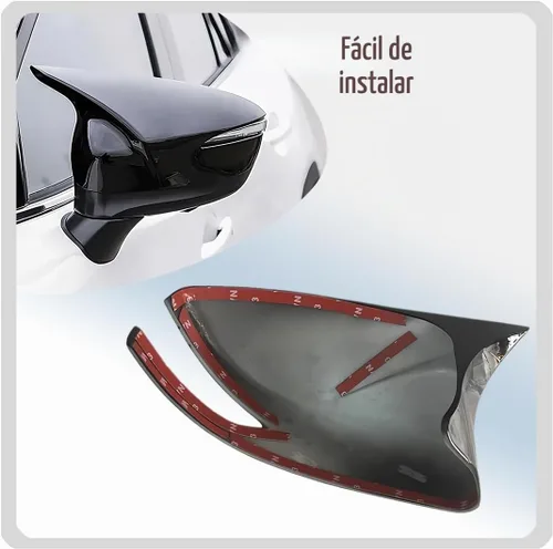 Vista 7 de MUXEE 2 tapas de cubierta de espejo trasero deportivo para Mazda CX5 CX-5 2015 2016/CX3 CX-3 2016-2021 ABS cubierta de espejo de ala de puerta Negro
