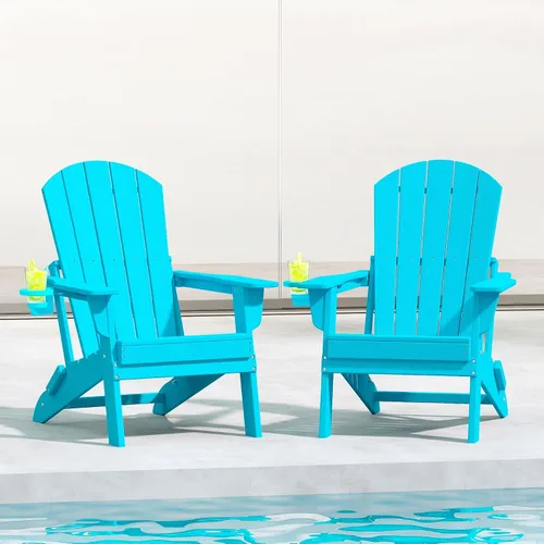 Vista 42 de HDPE Silla Adirondack plegable, Aruba