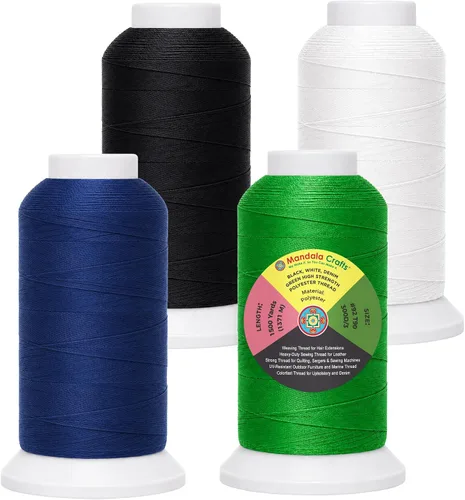 Vista 129 de Mandala Crafts Airforce Blue Tex 70 - Hilo de poliéster para tapicería Fuerza Aérea