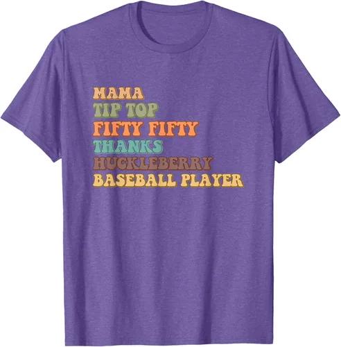 Vista 8 de Mama Tip-Top Fifty Fifty Thanks Huckleberry - Camiseta de béisbol, Negro