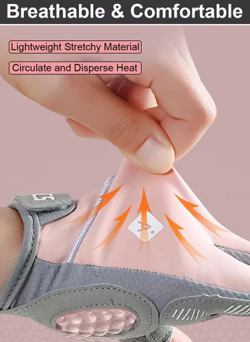 Vista 5 de Guantes de entrenamiento para mujeres y hombres, de gel de sílice semisólido, antideslizantes, guantes de levantamiento de pesas para mujeres
