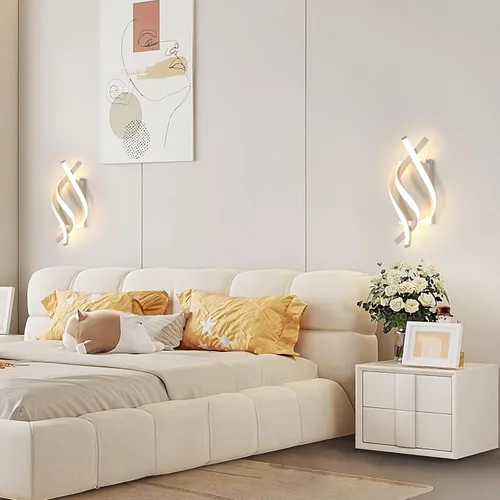 Vista 7 de Aplique de pared, apliques LED de 21 W, iluminación de pared para interiores, luces de pared para dormitorio, sala de estar, restaurante, pasillo