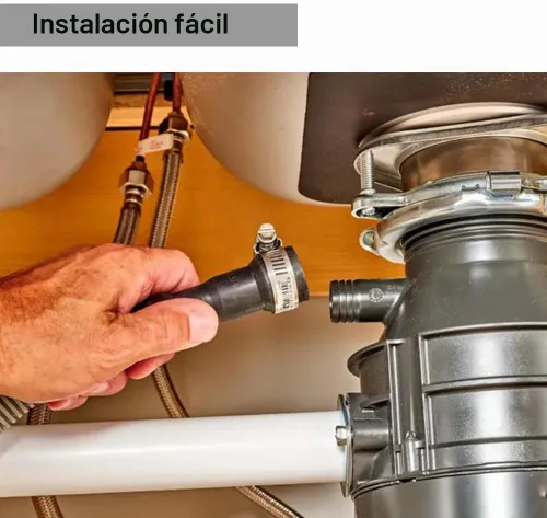 Vista 5 de TTFLEX Manguera de drenaje para lavavajillas de 6 pies, manguera de descarga flexible para lavavajillas con abrazaderas de acero inoxidable