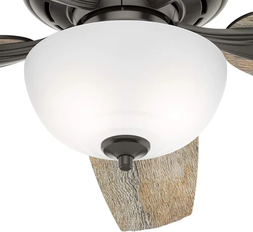 Vista 7 de Hunter Ventilador de techo LED de bronce noble casual de 54 pulgadas para interiores con aspas reversibles, kit de luz, motor reversible