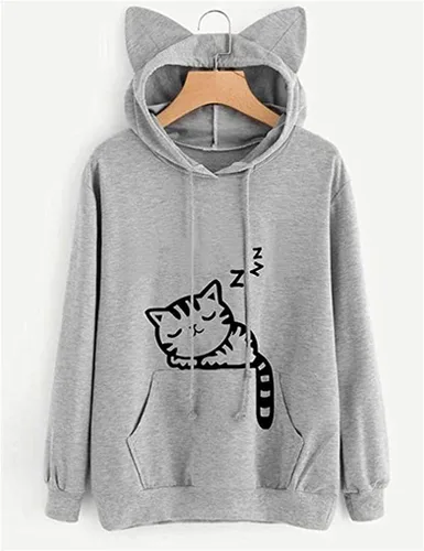 Vista 2 de Fronage - Sudadera con capucha para niñas adolescentes y mujeres, de manga larga, lindas, sin botones